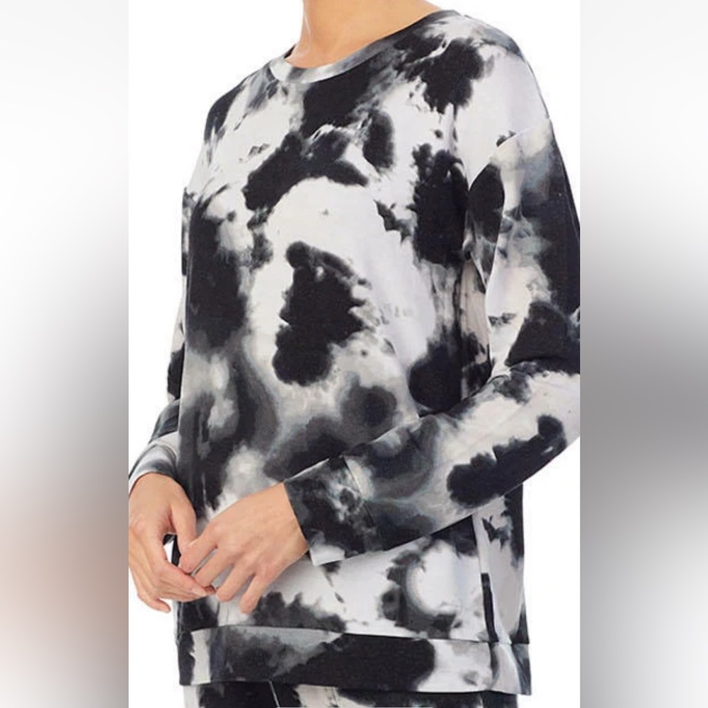 Sanctuary Monochrome Tie-Dye Long Sleeve Top *GOOD USED CONDITION*